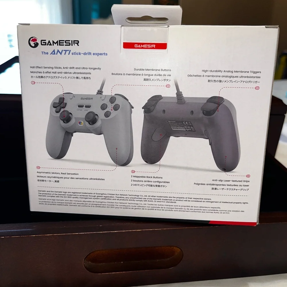 GameSir T3 Lite Wired Gaming Controller - Hall Effect Sticks - Retro Gray (NEW)